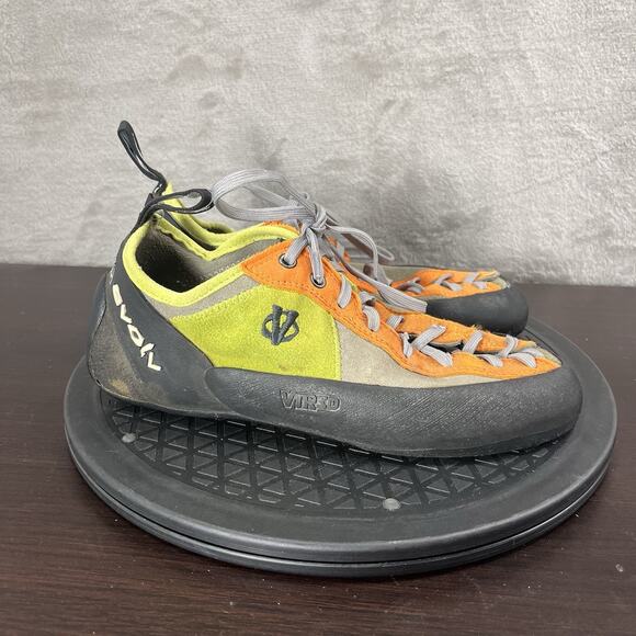 Evolv Trax VTR3D Mens US 8 Climbing Gray Green Orange Lace Up Athletic Shoes - Picture 1 of 10